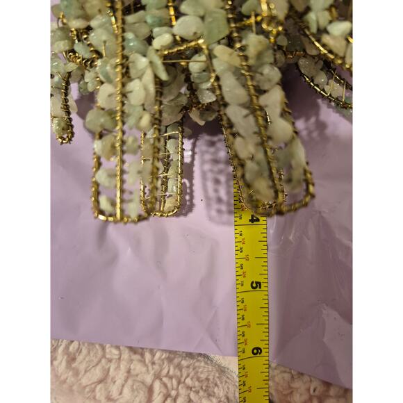 Jade Colored Stone Elephant 6"x4" - Picture 5 of 5